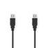 Nedis CCGT60000BK20 Kabel Usb 2.0 A Male - A Male 2,0 M Zwart_
