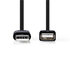 Nedis CCGT60010BK10 Kabel Usb 2.0 A Male - Usb A Female 1,0 M Zwart_